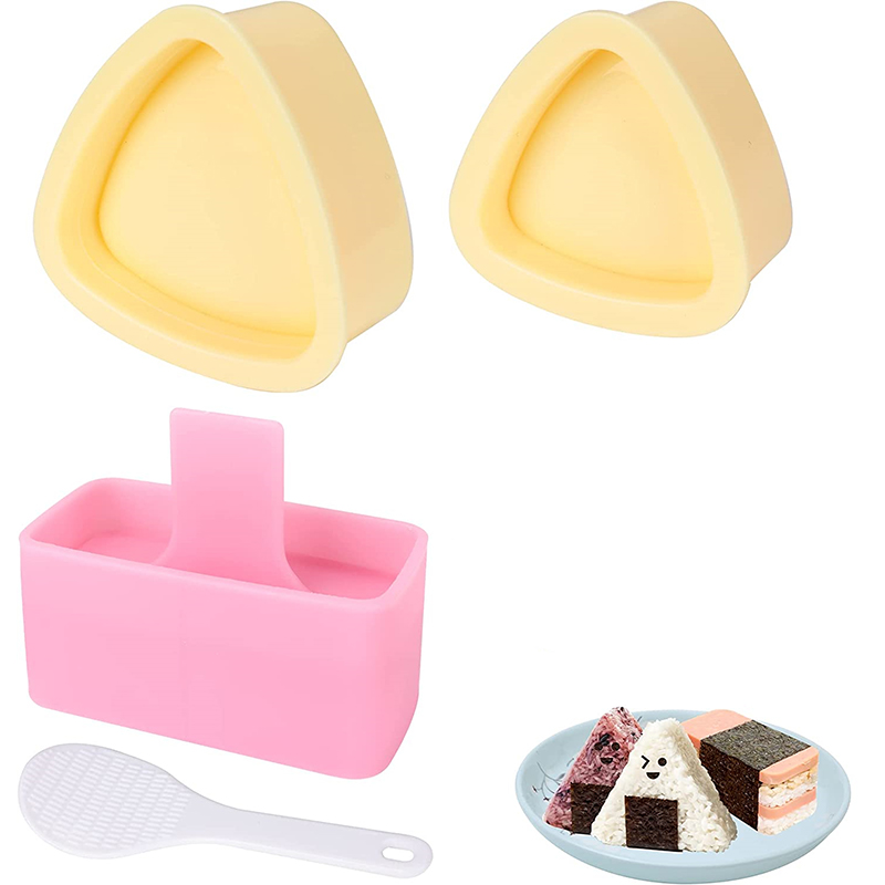 Rice Ball Mold - ชุดทำข้าวปั้นมุซุบิ LMETJMA แบบไม่ติดกระทะ พร้อมอุปกรณ์ทำข้าวปั้น ทำซูชิ DIY