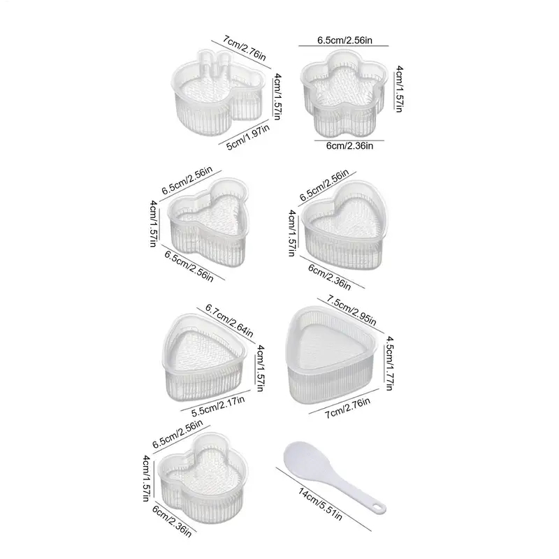 ชุดแม่พิมพ์ซูชิการ์ตูน 1/2/3/4 - Rice Ball Mold บทวิจารณ์และราคา