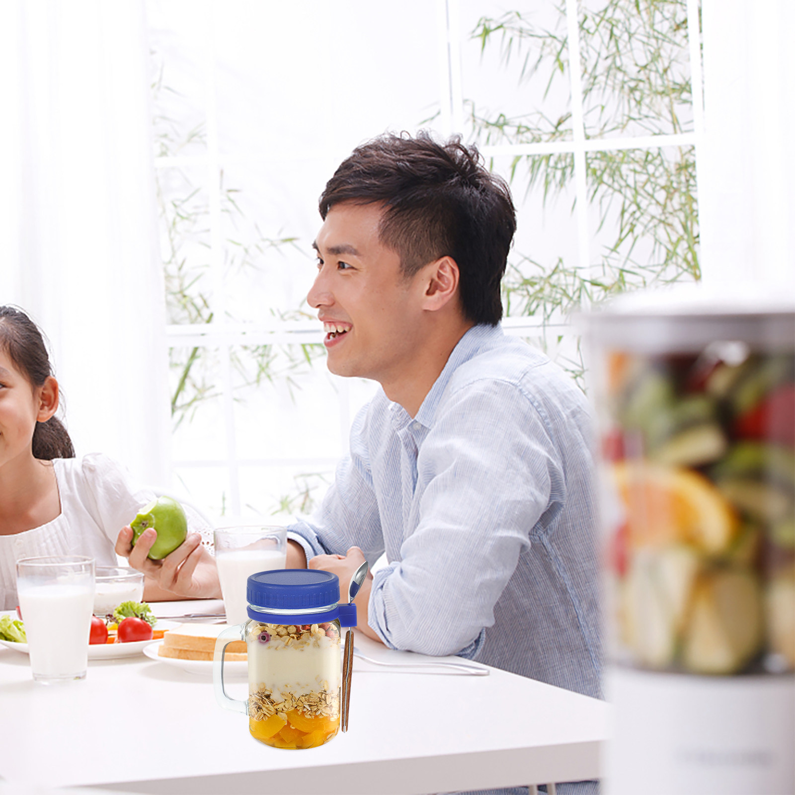 ชุดโหลแก้วสำหรับโอ๊ตมีลข้ามคืน - Overnight Oat Jar บทวิจารณ์และราคา