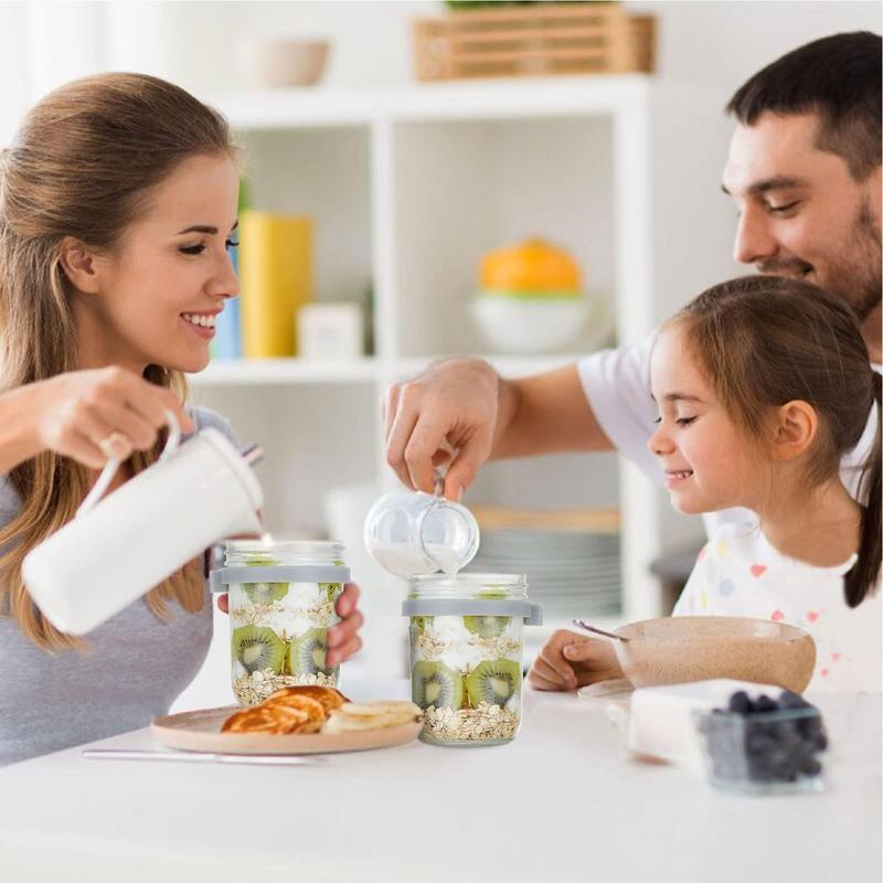 ขวดแก้วใส่อาหารแห้งขนาดใหญ่ 60 - Overnight Oat Jar บทวิจารณ์และราคา