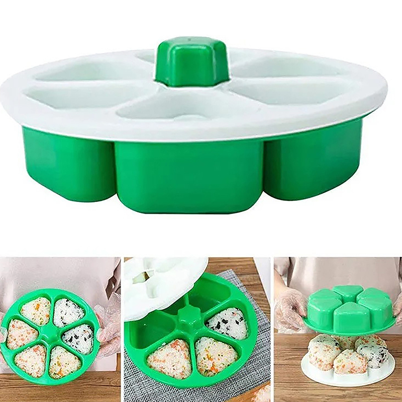 【xxx】เครื่องทำข้าวปั้น 6 ช่อง  - Rice Ball Mold บทวิจารณ์และราคา