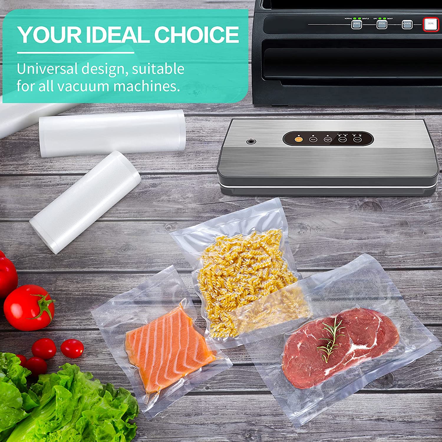 ถุงสำหรับเครื่องซีลสูญญากาศ ถุ - Meal Prep Vacuum Seal Containers บทวิจารณ์และราคา