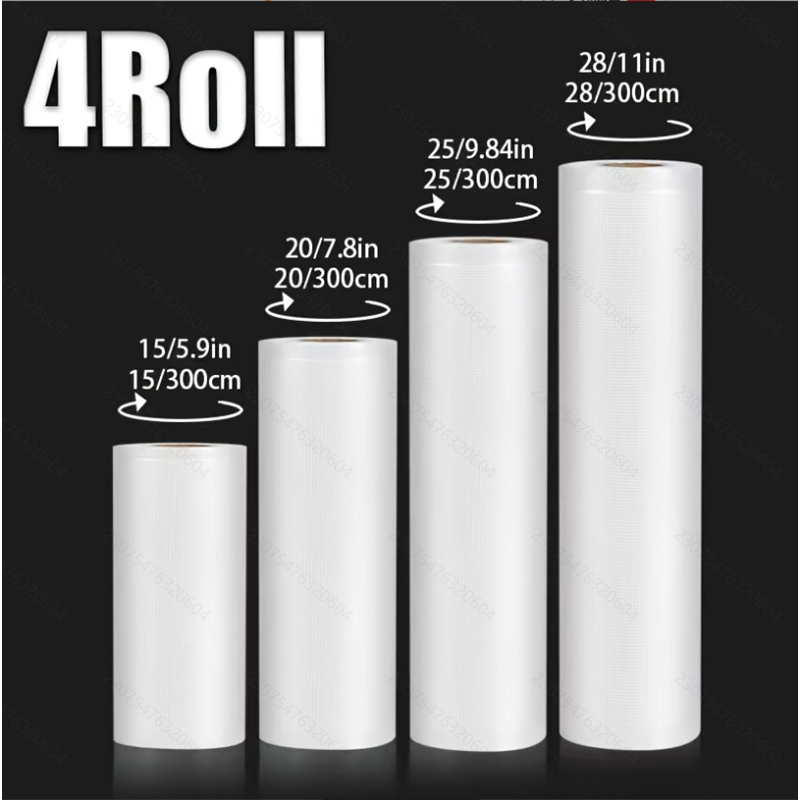 ถุงซีลสูญญากาศ 4 ชิ้น: 4 ม้วน  - Meal Prep Vacuum Seal Containers บทวิจารณ์และราคา