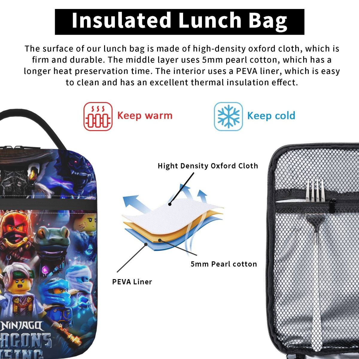 กล่องอาหารกลางวันแบบใช้ซ้ำได้ท - Meal Prep Bag บทวิจารณ์และราคา