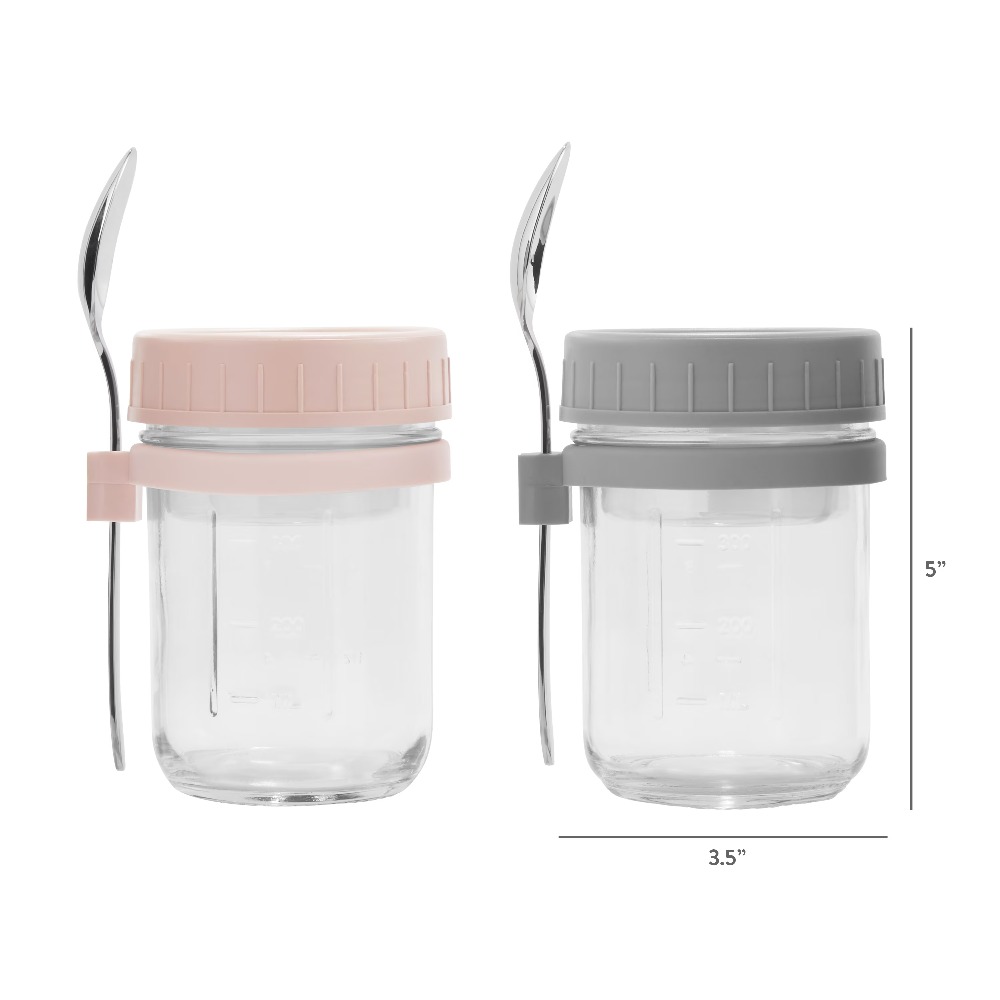ขวดใส่อาหารและภาชนะใส่พาร์เฟต์ - Overnight Oat Jar บทวิจารณ์และราคา