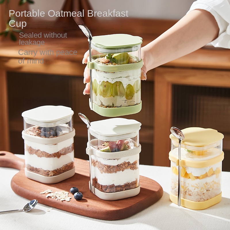 ถ้วยแก้วสำหรับโอ๊ตมีลแบบแช่ข้า - Overnight Oat Jar บทวิจารณ์และราคา