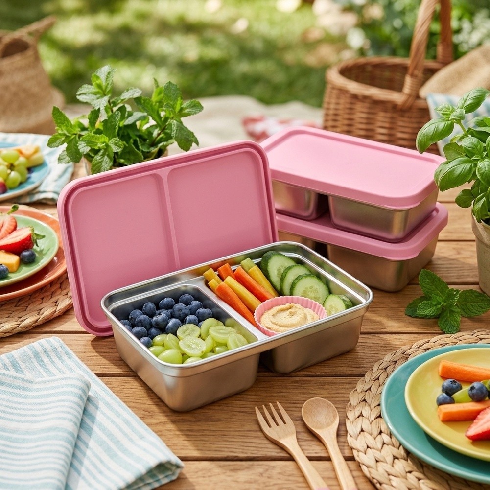 กล่องใส่อาหารสแตนเลสแบบซ้อนได้ - Meal Prep Snacks For Toddlers บทวิจารณ์และราคา