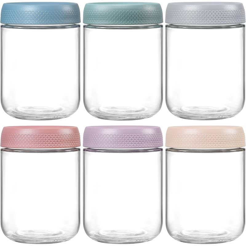 CHCH 6 ชิ้น 500 มล. ภาชนะใส่ข้ - Overnight Oat Jar บทวิจารณ์และราคา