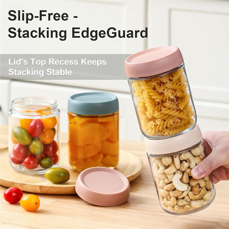 CHCH 6 ชิ้น 500 มล. ภาชนะใส่ข้ - Overnight Oat Jar บทวิจารณ์และราคา