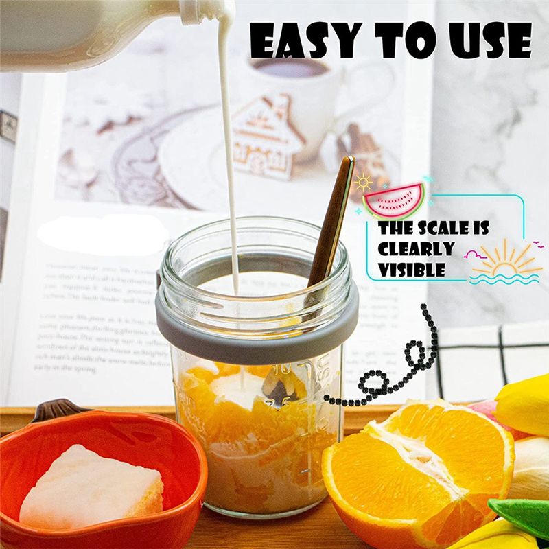 ขวดโอ๊ตแบบใช้ซ้ำได้ ปี 2025+ ส - Overnight Oat Jar บทวิจารณ์และราคา