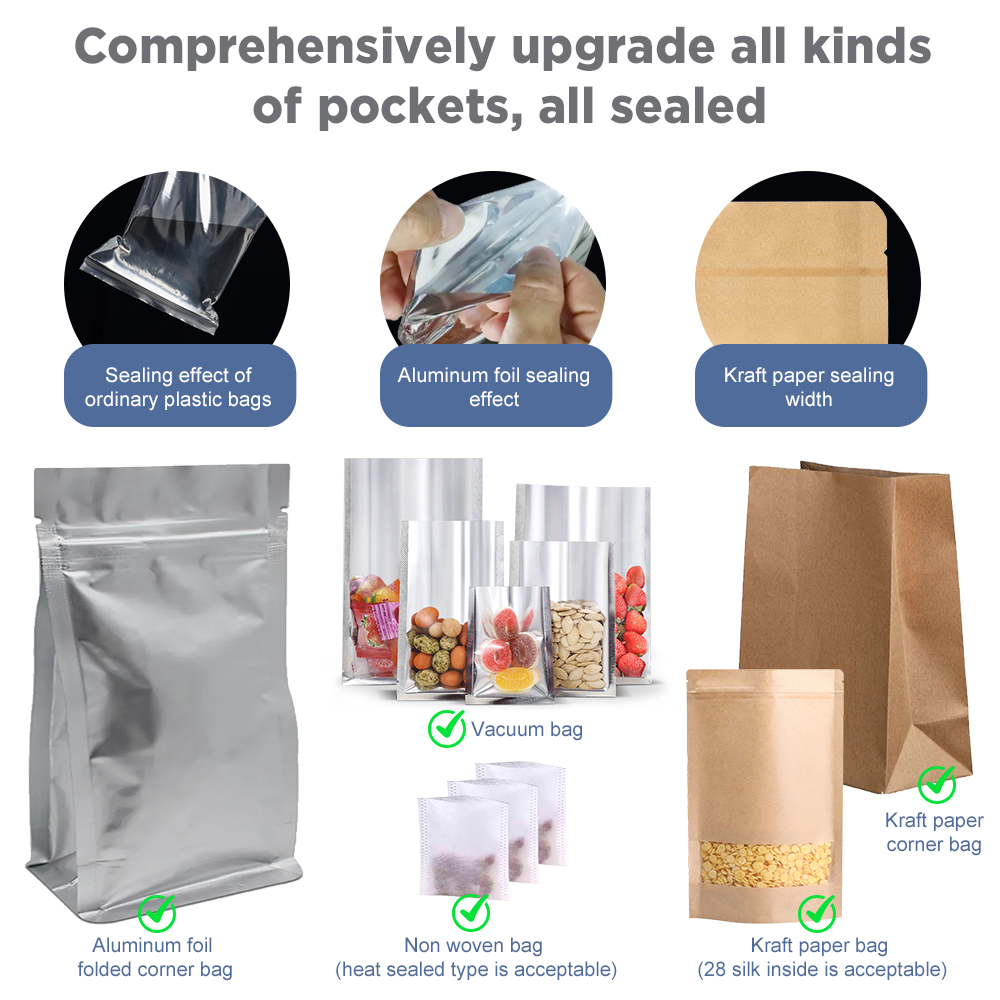 ความร้อน 200 มม.เครื่องซีล Hom - Meal Prep Vacuum Seal Containers บทวิจารณ์และราคา