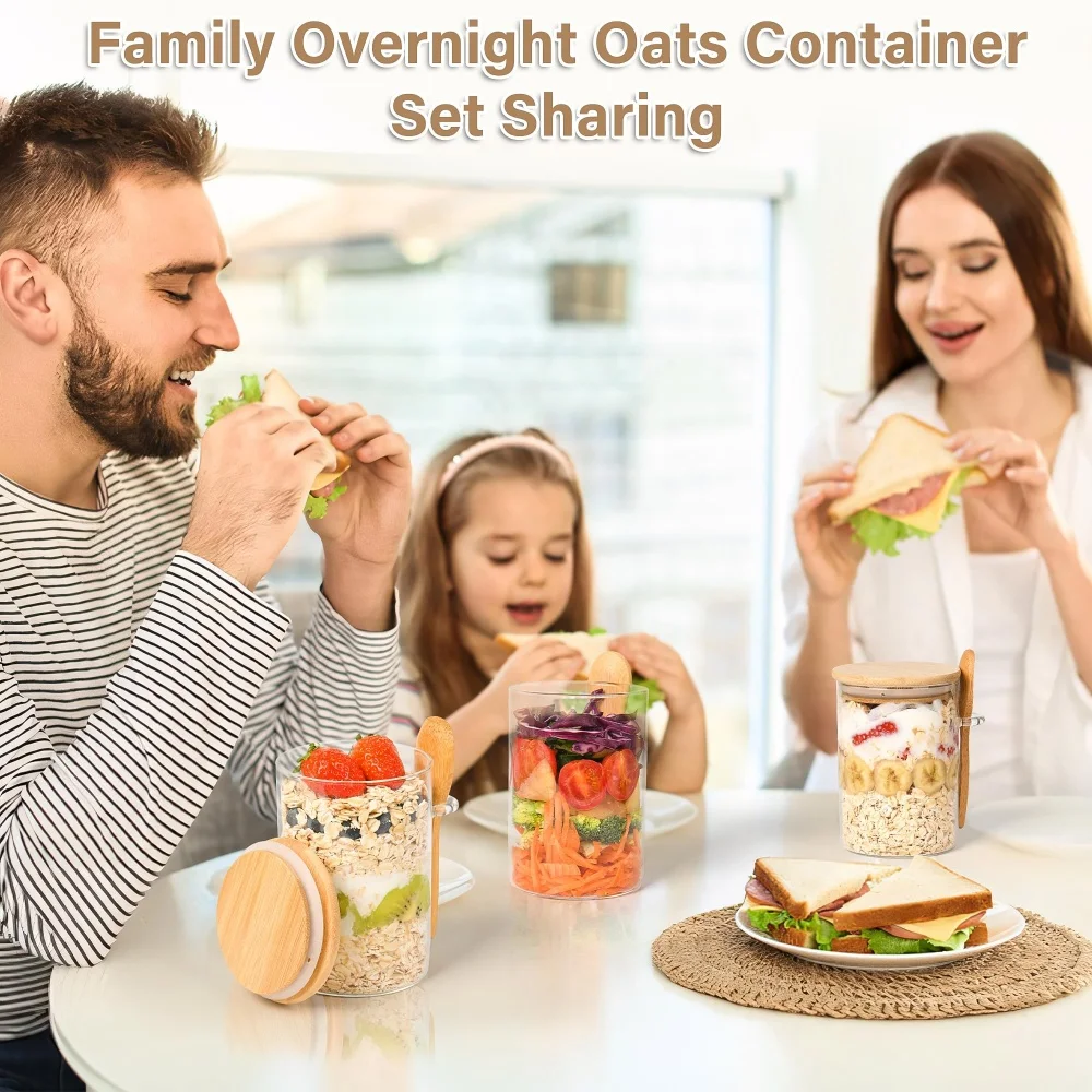 ภาชนะใส่โอเวอร์ไนท์โอ๊ตพร้อมฝา - Overnight Oat Jar บทวิจารณ์และราคา